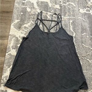 L - American Eagle Outfitters Dark Gray Tank Top